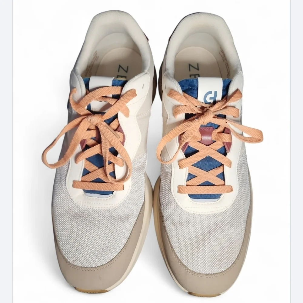 Cole Haan ZEROGRAND All Day Runner Mens Cream Sneaker Size 13 M Lace Up Classic - Picture 6 of 8